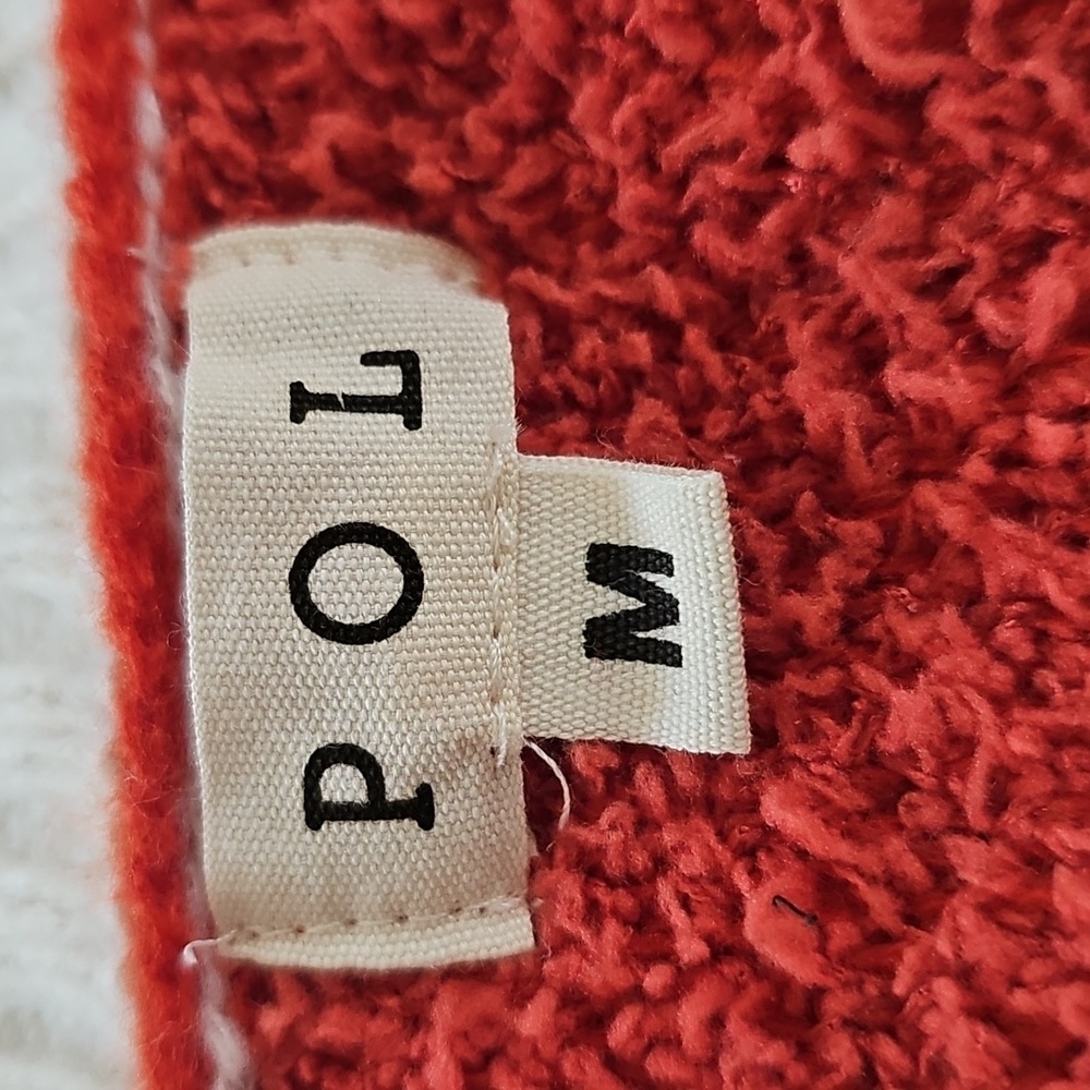 POL Orange and Cream Crew Neck Sweater - Picture 3 of 4